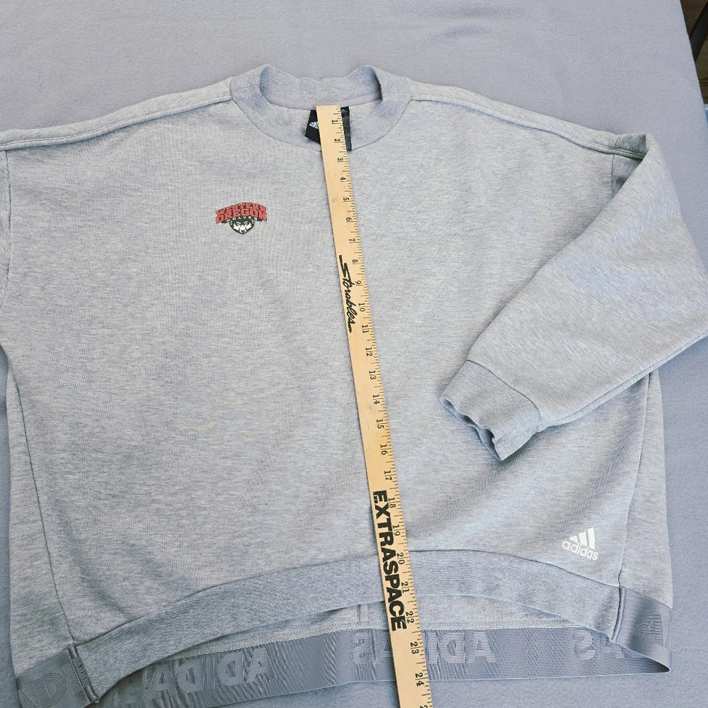 Adidas Gray Men's XL Sweatshirt Western Oregon Wolves